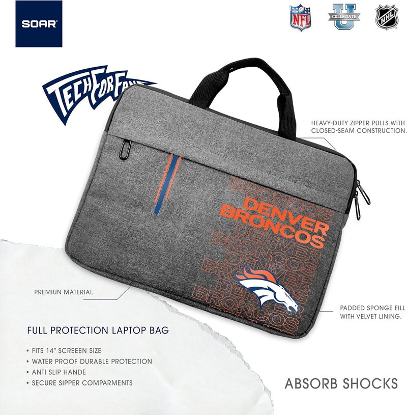 SOAR NFL 13 Inch Laptop Sleeve - Image 3